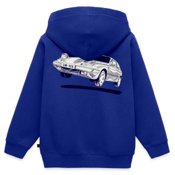 480 Turbolader - Kinder Premium Organic Zip Hoodie - Royalblau - Hinten - AI Model Kid Male (0cm)