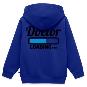 Arzt - Kinder Premium Organic Zip Hoodie - Royalblau - Hinten - AI Model Kid Male (0cm)