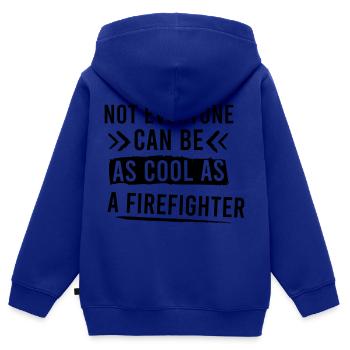 Firefighter - Kinder Premium Organic Zip Hoodie - Royalblau - Hinten - AI Model Kid Male (0cm)