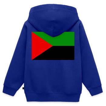 Martinique Fahne - Kinder Premium Organic Zip Hoodie - Royalblau - Hinten - AI Model Kid Male (0cm)