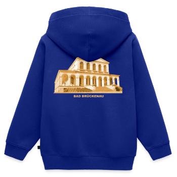Bad Brückenau Heilbad Unterfranken Bayern - Kids Premium Organic Zip-up Hoodie - royal blue - Back - AI Model Kid Male (0cm)