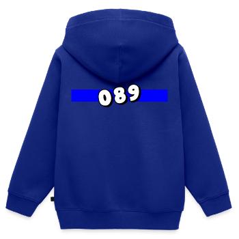 089 München Vorwahl Telefon telefonieren Bayern - Kinder Premium Organic Zip Hoodie - Royalblau - Hinten - AI Model Kid Male (0cm)