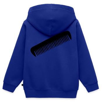 Kamm - Kinder Premium Organic Zip Hoodie - Royalblau - Hinten - AI Model Kid Male (0cm)