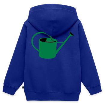 Gießkanne - Kinder Premium Organic Zip Hoodie - Royalblau - Hinten - AI Model Kid Male (0cm)