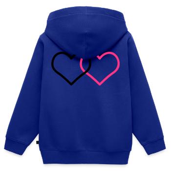 Ehe Allianzen Herz Corazone Alianzas Herz Ehe - Kinder Premium Organic Zip Hoodie - Royalblau - Hinten - AI Model Kid Male (0cm)