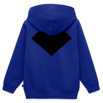 Diamant - Kinder Premium Organic Zip Hoodie - Royalblau - Hinten - AI Model Kid Male (0cm)