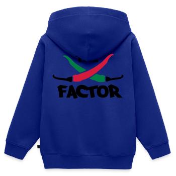 The chilli factor - Kinder Premium Organic Zip Hoodie - Royalblau - Hinten - AI Model Kid Male (0cm)