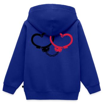 Junggesellenabschied - Kinder Premium Organic Zip Hoodie - Royalblau - Hinten - AI Model Kid Male (0cm)