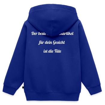 anwenden kosmetikerin mode nägel dermatologe kunst - Kinder Premium Organic Zip Hoodie - Royalblau - Hinten - AI Model Kid Male (0cm)