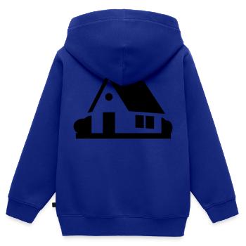 Maison - Sweat Premium à capuche zippé enfant bio - bleu roi - Dos - AI Model Kid Male (0cm)