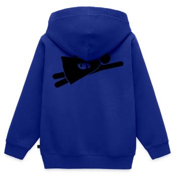 Super Hero - Kids Premium Organic Zip-up Hoodie - royal blue - Back - AI Model Kid Male (0cm)
