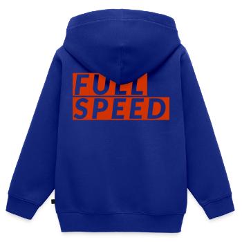 FULL SPEED Cooles T-Shirt für Autofahrer - Kinder Premium Organic Zip Hoodie - Royalblau - Hinten - AI Model Kid Male (0cm)