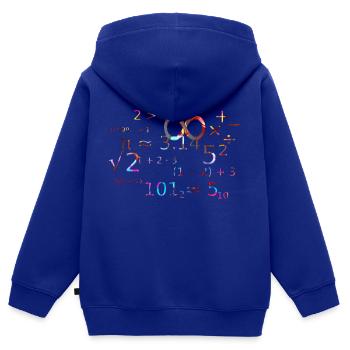 Abschlussfeier 2024 Abiturfeier - Kinder Premium Organic Zip Hoodie - Royalblau - Hinten - AI Model Kid Male (0cm)