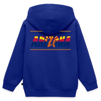 Es gibt keinen Ort wie Arizona - Kinder Premium Organic Zip Hoodie - Royalblau - Hinten - AI Model Kid Male (0cm)