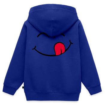 Delicious - Kids Premium Organic Zip-up Hoodie - royal blue - Back - AI Model Kid Male (0cm)