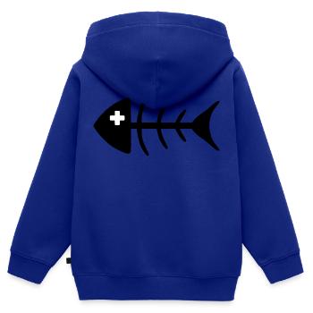 TOTE HOUTA - Kinder Premium Organic Zip Hoodie - Royalblau - Hinten - AI Model Kid Male (0cm)