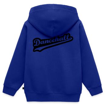 Dancehall - Kinder Premium Organic Zip Hoodie - Royalblau - Hinten - AI Model Kid Male (0cm)