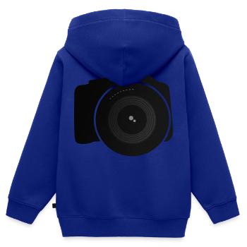 Kamera - Kinder Premium Organic Zip Hoodie - Royalblau - Hinten - AI Model Kid Male (0cm)