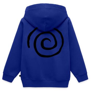 Spirale Schnecke - Kinder Premium Organic Zip Hoodie - Royalblau - Hinten - AI Model Kid Male (0cm)
