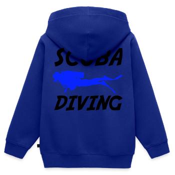scuba diving - Kinder Premium Organic Zip Hoodie - Royalblau - Hinten - AI Model Kid Male (0cm)