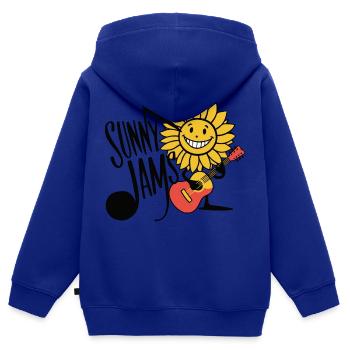SONNIGE MARMELADEN - Kinder Premium Organic Zip Hoodie - Royalblau - Hinten - AI Model Kid Male (0cm)