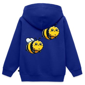 Bourdon Abeille 2 - Sweat Premium à capuche zippé enfant bio - bleu roi - Dos - AI Model Kid Male (0cm)