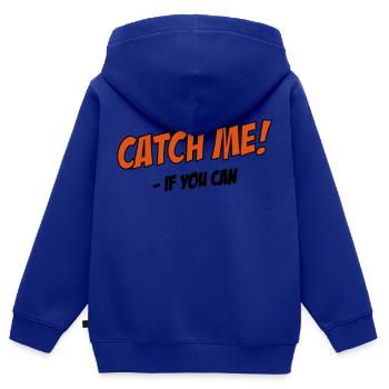 rennen - Kinder Premium Organic Zip Hoodie - Royalblau - Hinten - AI Model Kid Male (0cm)