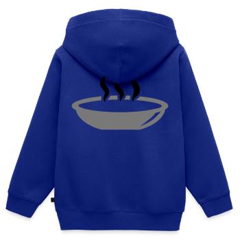 Soupe - Sweat Premium à capuche zippé enfant bio - bleu roi - Dos - AI Model Kid Male (0cm)