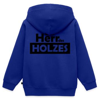 der herr des holzes - Kinder Premium Organic Zip Hoodie - Royalblau - Hinten - AI Model Kid Male (0cm)