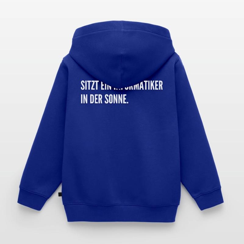 Informatiker Witz Student IT Coding Nerd Kinder Premium Organic Zip Hoodie