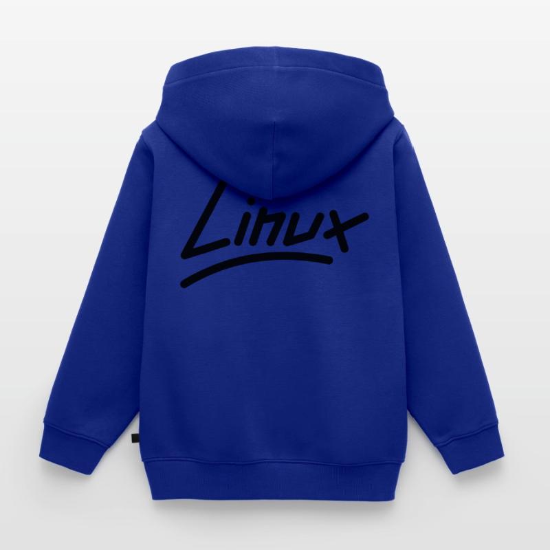 Linux - Vector Kids Premium Organic Zip-up Hoodie