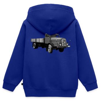 H6 Lkw IFA Werdau DDR Oldtimer Ostalgie - Kinder Premium Organic Zip Hoodie - Royalblau - Hinten - AI Model Kid Male (0cm)