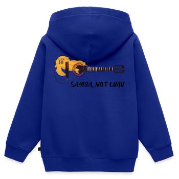 Samba Not Luau - Kinder Premium Organic Zip Hoodie - Royalblau - Hinten - AI Model Kid Male (0cm)
