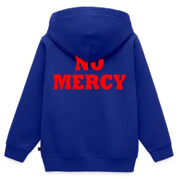 No mercy - Kids Premium Organic Zip-up Hoodie - royal blue - Back - AI Model Kid Male (0cm)
