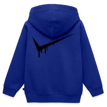 Graffiti Tick - Kinder Premium Organic Zip Hoodie - Royalblau - Hinten - AI Model Kid Male (0cm)