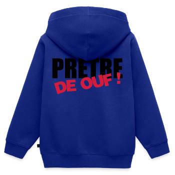 Pfarrer / Priester / Katholisch / Religion - Kinder Premium Organic Zip Hoodie - Royalblau - Hinten - AI Model Kid Male (0cm)