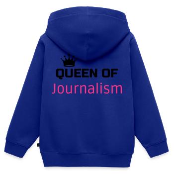 Journalist Journalism Journalismus Journaliste - Kids Premium Organic Zip-up Hoodie - royal blue - Back - AI Model Kid Male (0cm)