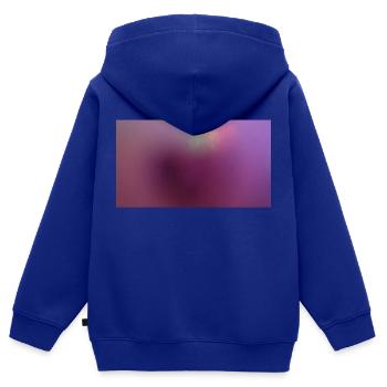 Shadow Hearts - Kinder Premium Organic Zip Hoodie - Royalblau - Hinten - AI Model Kid Male (0cm)