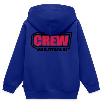 Crew Member Besatzung Segelboot Schiff Yacht Team - Kinder Premium Organic Zip Hoodie - Royalblau - Hinten - AI Model Kid Male (0cm)