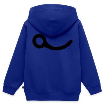 Pin de clôture - Sweat Premium à capuche zippé enfant bio - bleu roi - Dos - AI Model Kid Male (0cm)