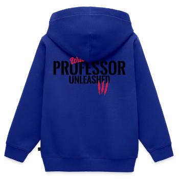 Wilder Professor entfesselt - Kinder Premium Organic Zip Hoodie - Royalblau - Hinten - AI Model Kid Male (0cm)