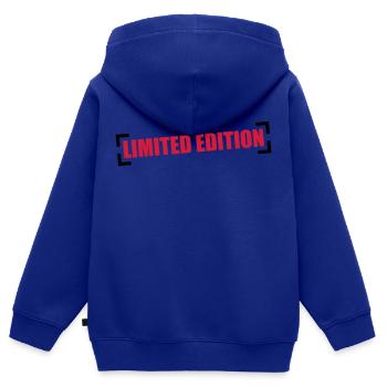 Limited Edition - Kids Premium Organic Zip-up Hoodie - royal blue - Back - AI Model Kid Male (0cm)