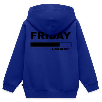 Friday 1c loading ... - Kids Premium Organic Zip-up Hoodie - royal blue - Back - AI Model Kid Male (0cm)