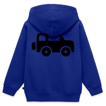 Jeep - Kinder Premium Organic Zip Hoodie - Royalblau - Hinten - AI Model Kid Male (0cm)