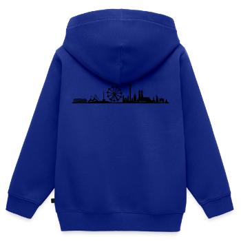 Skyline - München Riesenrad - Kinder Premium Organic Zip Hoodie - Royalblau - Hinten - AI Model Kid Male (0cm)