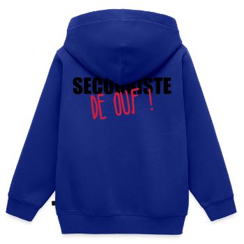 Erste Hilfe / Retter / Retterin / Arzt - Kinder Premium Organic Zip Hoodie - Royalblau - Hinten - AI Model Kid Male (0cm)