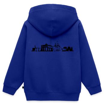 Berlin Skyline - Kinder Premium Organic Zip Hoodie - Royalblau - Hinten - AI Model Kid Male (0cm)