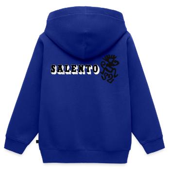 Grotte Shaman Deer - Sweat Premium à capuche zippé enfant bio - bleu roi - Dos - AI Model Kid Male (0cm)