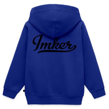 Imker - Kinder Premium Organic Zip Hoodie - Royalblau - Hinten - AI Model Kid Male (0cm)