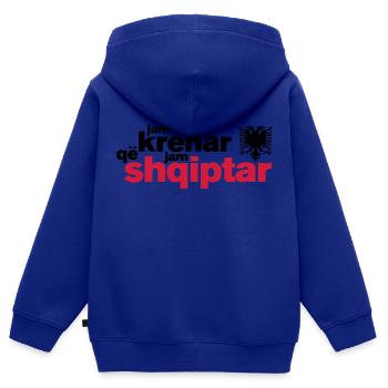 Krenar që jam Shqiptar - Kinder Premium Organic Zip Hoodie - Royalblau - Hinten - AI Model Kid Male (0cm)